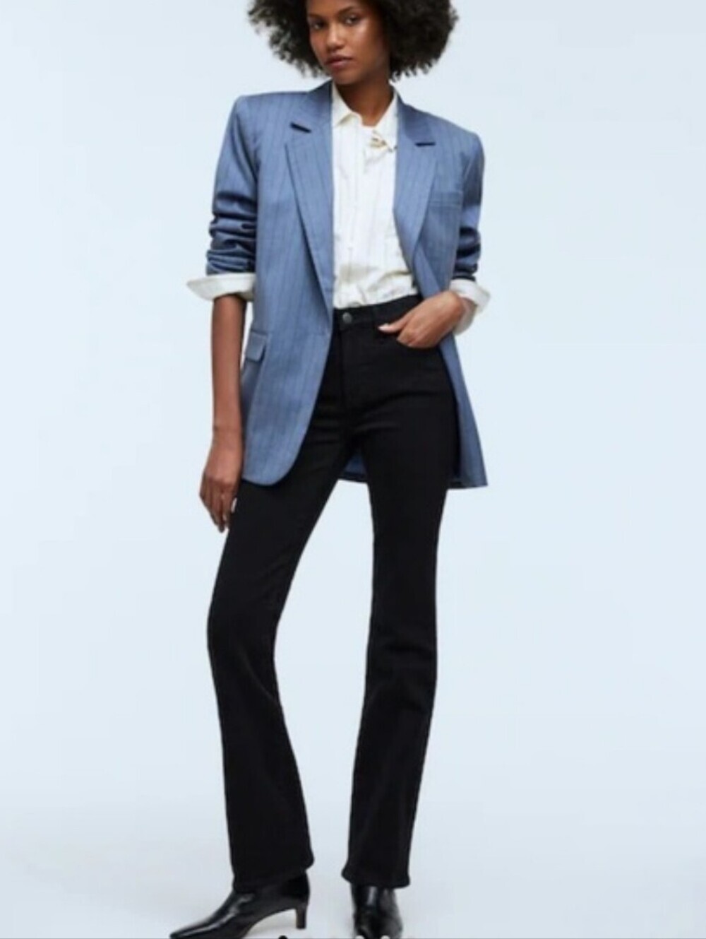 Madewell Kick Out Full Length Black Jeans Size 29
